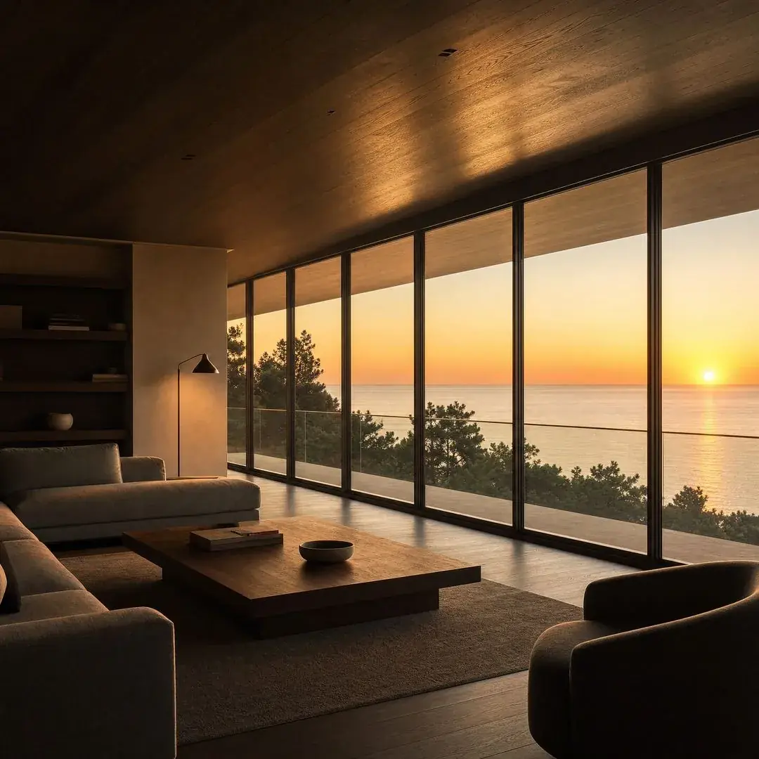 KORU — Living, sunset