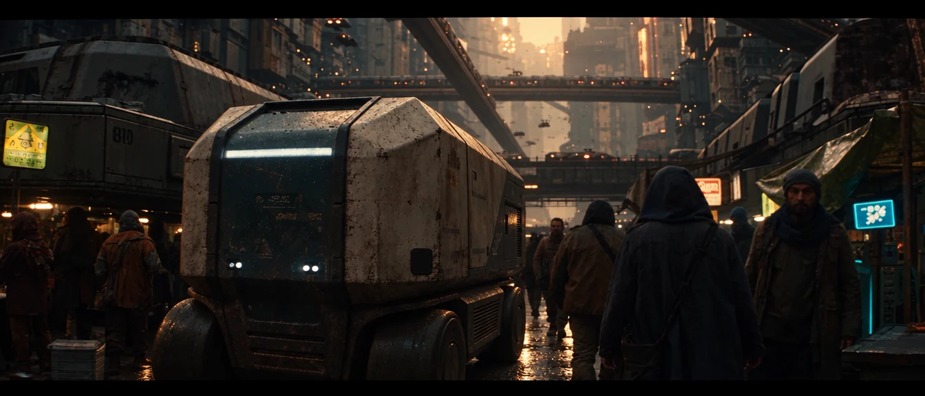 PROVIDENCE — film still: a crowded lower-city street